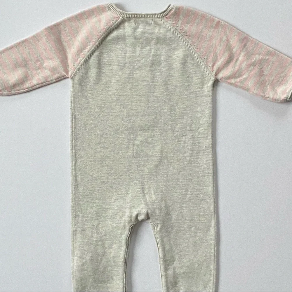 Gap Owl Outfit Size 3 6 Months Knit One Piece Romper Cotton Birds Birder Soft